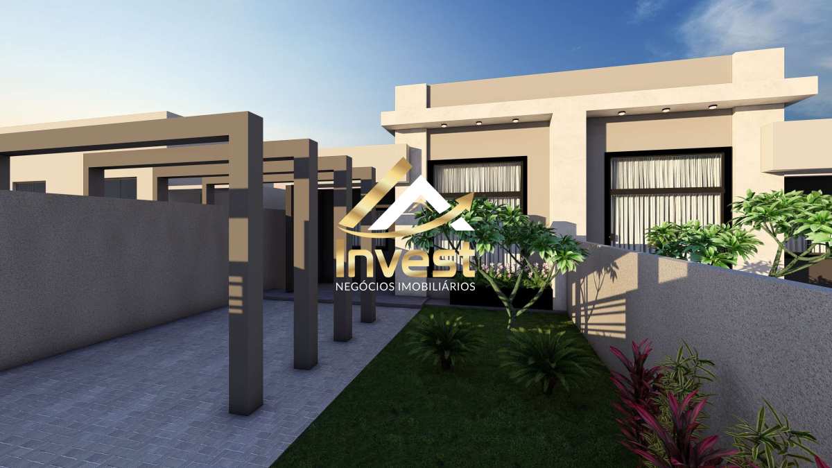 Belíssima casa no San Martin - Casa c/ fachada modera, 3 quartos sendo 1 suíte - Churrasqueira e espaço nos fundos - Invest Negócios Imobiliários